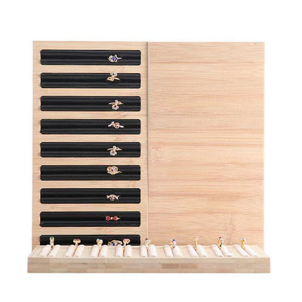 Simple Solid Wood Ring Display Plate Jewelry Rack Earrings Rack Earrings Ring Display Tray Jewelry Display Rack