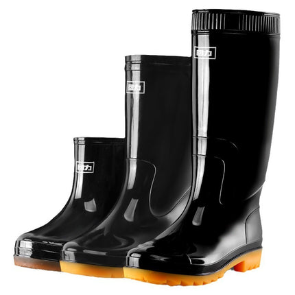 Huili 807 Rain Boots Adult PVC Rain Boots High-top Men's and Women's Water Shoes Waterproof Non-slip Beef Shoes Wear-resistant Water Boots
