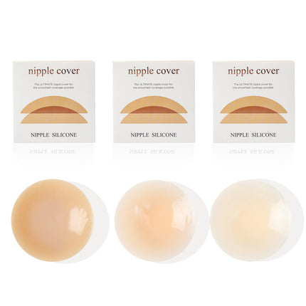 Cross-border Invisible Chest Sticker Anti-bump Areola Sticker Solid Silicone Emulsion Sticker Self-adhesive with Adhesive Ultra-thin Breathable