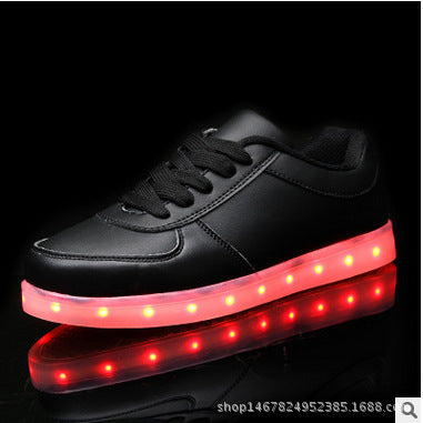 New Spring and Summer Men's and Women's Casual Shoes, Fashionable Luminous Shoes, USB Rechargeable Light Shoes, Fashionable Casual Shoes