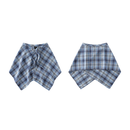 A generation of hair folding artifact color plaid fart curtain one-piece lace-up high street irregular hem Joker skirt