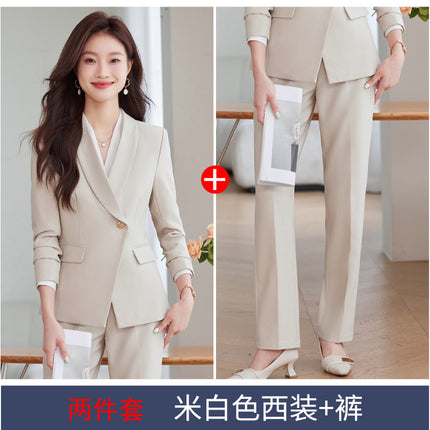 Suit suit Women's Autumn and Winter New Business Suit Jacket Medical Beauty Store Manager Broadcasting Workplace Interview Teacher's Tooling
