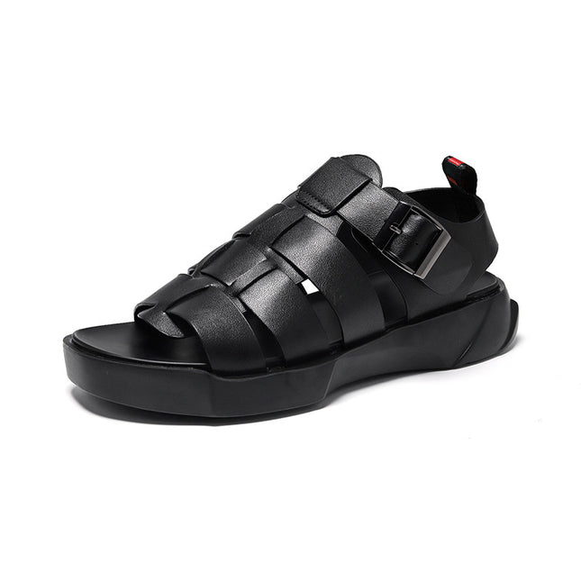 Roman Sandals for Men 2023 Summer New High-Top Casual Leather Shoes Outdoor Trendy Stylish Outdoor Wear 4885-Y