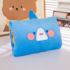 Whale [medium crystal velvet 30*20cm] / Warm insert pillow