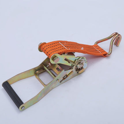 Polyester Ratchet Tie-Down Strap, Cargo Securing Strap, Thickened Wear-Resistant Binding Tool, Ratchet Tensioner