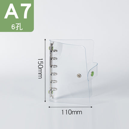 Binder storage book A5/A6/A7 color metal custom loose-leaf booklet PVC folder storage book