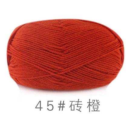 Su He 4-strand Milk Cotton Baby Wool Combed Cotton Fine Wool Hand Knitted Sweater Pure Cotton Baby Wool Ball
