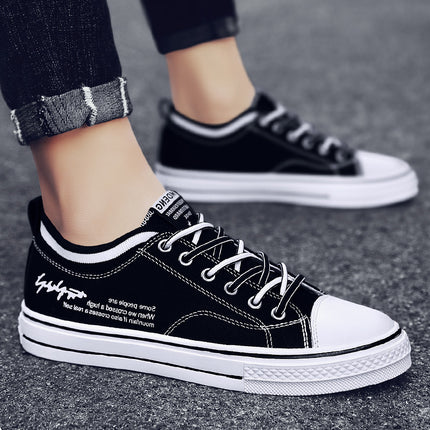 Men's Shoes Summer Breathable Casual Canvas Shoes Sports Cloth Shoes Teenagers Thin Sneakers Trendy Shoes