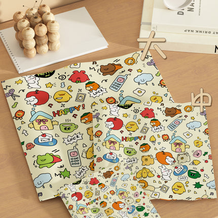 [in stock] Cute P-person Makeup Bag Women's Portable Travel Lazy Large Capacity Storage Bag Magic Patch
