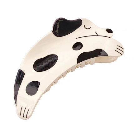Cute Cartoon Puppy Hairpin for Women with Hair on the Back of the Head, Shark Clip, High-End Large-Volume Hairpin Hairpin Headgear