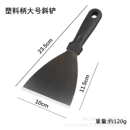 Triangle Stainless Steel Teppanyaki Grilling Shovel Multi-use Steak Hand-held Pancake Shovel Restaurant Teppanyaki Cuisine Gadget