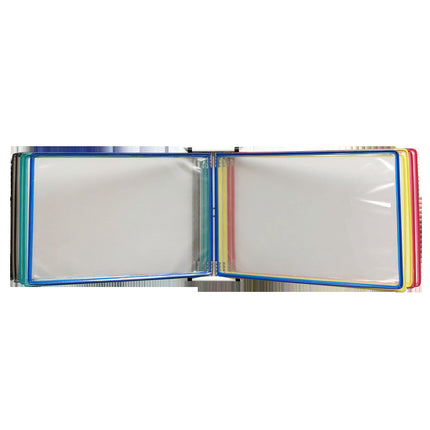 10-page horizontal wall hanging display file holder A4 horizontal wall hanging display folder 10-hole loose-leaf craft clip
