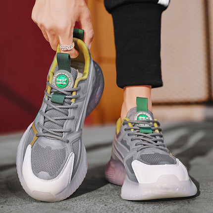 Men's Shoes New Autumn and Winter Versatile Breathable Mesh Popcorn Sneakers Trendy Casual Running Shoes for Young People