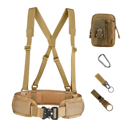 Cross-Border Cobra Buckle Tactical Waist Belt Set Outdoor Multi-Functional Nylon Quick-Release Belt Real-Life Cs Outer Belt
