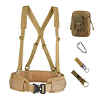 Belt + waistband + bag + three accessories (khaki)