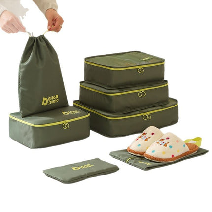 Dopamine Organizer Travel Bag suit Luggage Compressible Clothes Storage Pack Portable Storage Seven-Piece Set