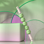 Five-ball drop rub stick-white green