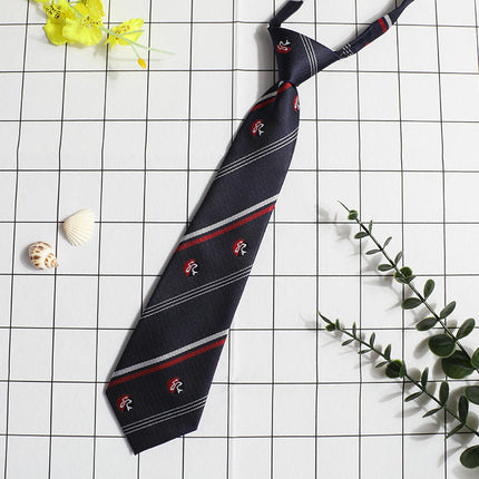 JK Small Tie Women's College Style Lazy Japanese Style Plaid Uniform Shirt Tie Student ins Men's and Women's Short Free Tie