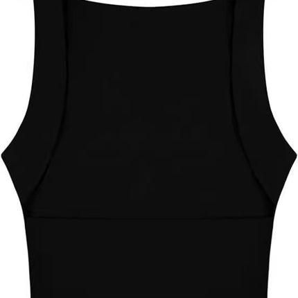 Cross-Border European and American Style Vests Amazon Hot Girls Outer Vests Sleeveless Backless Suspenders Milk Silk Tops Tight