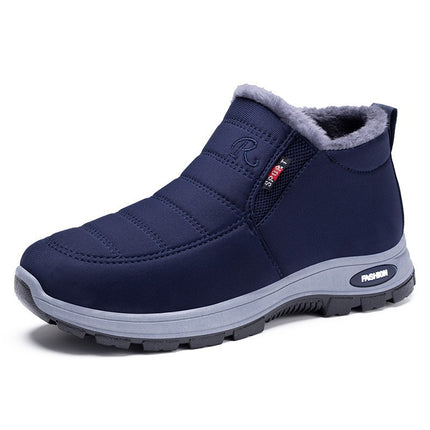 Cotton Shoes Women's Winter New Shoes Women's Foreign Trade Couple's Walking Shoes fleece-lined Thickened Snow Boots for Women