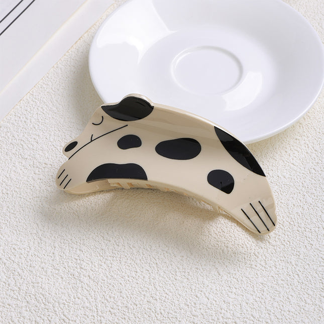 Cute Cartoon Puppy Hairpin for Women with Hair on the Back of the Head, Shark Clip, High-End Large-Volume Hairpin Hairpin Headgear