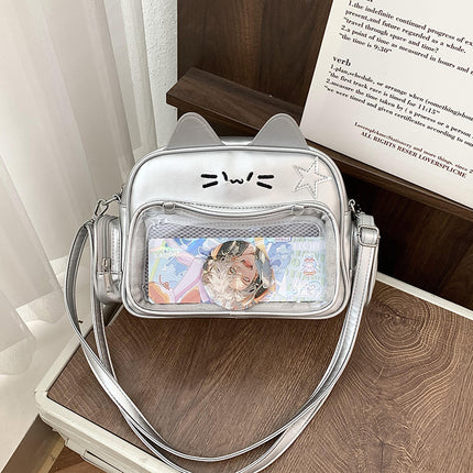Y2K Millennium Hot Girl Ita Bag Student Commuter Mechanical Cat 2026 Academy Crossbody Bag Versatile Trendy Versatile