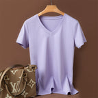 [V-neck] Taro purple / S
