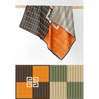 W7004-black orange double c / 70*70cm