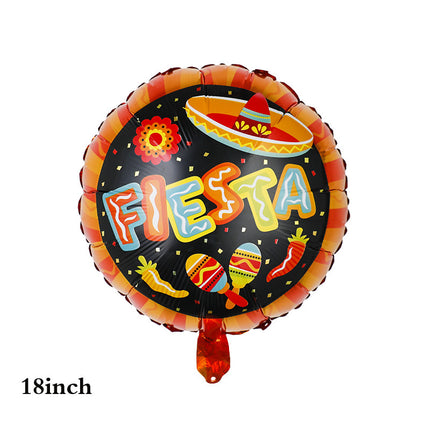 Cross Border New Ball Mexican Carnival Party Decoration Balloons FIESTA Alpaca Cactus Burrito Balloons