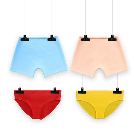 New Women's Silicone Swimming Trunks Summer Menstrual Swimming Waterproof Leak-proof Pants Silicone Stretch Boxer Briefs