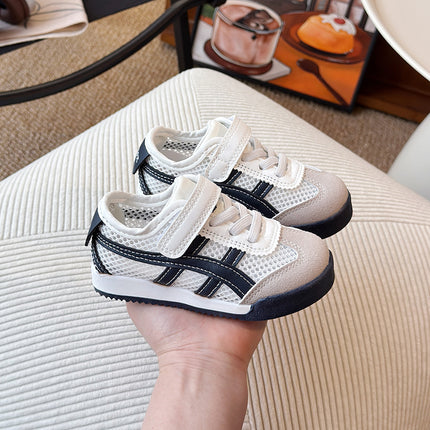 Genuine Leather Children's Forrest Gump Shoes 2026 Spring New Model Boys' Sports Shoes with Soft Non-Slip Soles and Girls' Breathable Mesh Sneakers