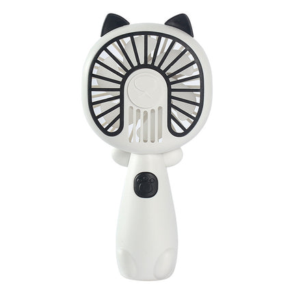 New cartoon mini fan summer outdoor portable USB rechargeable fan student dormitory desktop fan