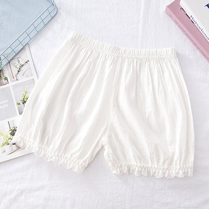 Pumpkin Pants Jk Safety Shorts Anti-Exposure Lantern Pants Summer Leggings Thin Loose Shorts Women's Lace Can Be Worn Outside