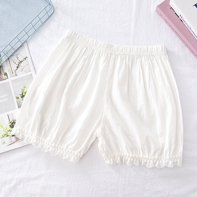 Pumpkin Pants Jk Safety Shorts Anti-Exposure Lantern Pants Summer Leggings Thin Loose Shorts Women's Lace Can Be Worn Outside