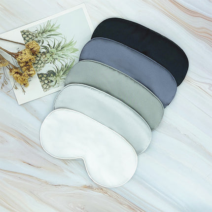 Cross-Border Eye Masks in Stock, Double-Sided Imitation Silk Sleep Wholesale, Blackout for Nap, Travel, Aviation, Full Blackout Eye Protection