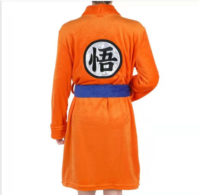 Spot Flannel Sun Wukong Cospiay Amazon Wish Hot-Selling Nightgown Home Clothes Wukong Bathrobe Pajamas