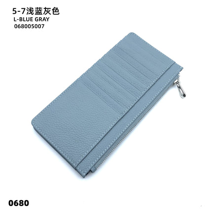 Women's Genuine Leather Fashion Long Zipper Mobile Phone Wallet High-grade Cowhide Men's Large Capacity Card Bag Two-in-One in stock