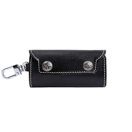Genuine Leather Universal Key Case Advanced Sense Vegetable Tanned Leather Key Storage Bag Multifunctional Large Capacity Hanging Waist Key Case