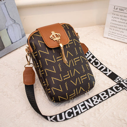 New printed mobile phone bag 2023 autumn simple fashion Joker messenger bag girl bag foreign trade bag wholesale