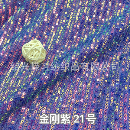 3mm straight sequins embroidered stretch mesh vertical embroidered beads fabric dress wedding dress stage clothing fabric wholesale