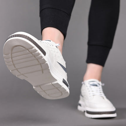 2023 new men's shoes sports casual inner height men's leather shoes small white shoes fashion trend men's shoes wholesale