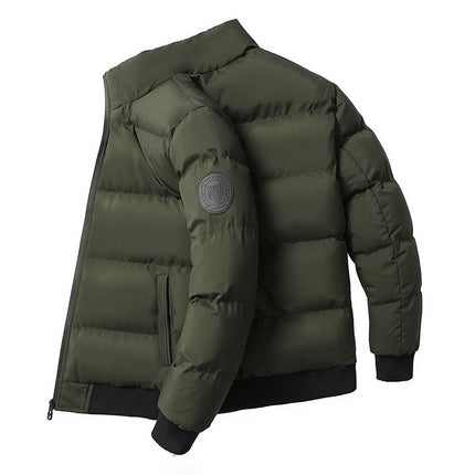 Winter Men's Stand-Up Collar Cotton Outwear, Thickeneded Warm Cotton Outwear, Korean Style Casual Cotton Outwear, Cross-Border Hot Sale Spot Batch
