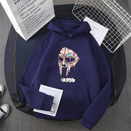 [Cross-border European Code] Mf Doom hoodies women Kawaii Fleece 90s Hoodie