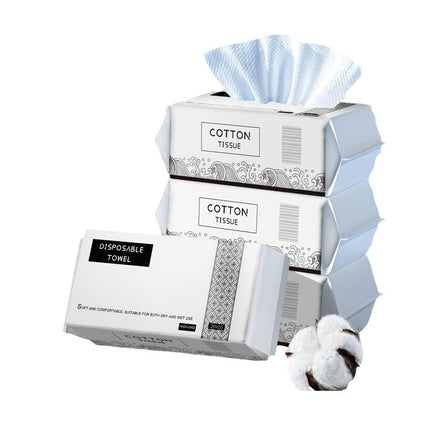 Disposable Face Towels, Pure Cotton, Soft Cotton Towels, Pull-Out Face Wipes, Cleansing Towels, Cross-Border English Manufacturer Customization