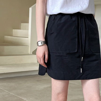 Luxi Drawstring Tooling Skirt Women's Summer 2025 New Minimalist Mountain A- line Hip Sports Skirt 1917