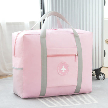 Thickened Round-Label Luggage Bag That Can Be Used as a Trolley Case, Foldable Travel Bag, Airplane Bag, Moving Packing Bag, and Clothing Storage Bag