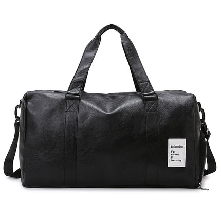 Foreign Trade Hot Sale Short Distance Travel Bag Portable Soft Leather Dry and Wet Separate Gym Bag Independent Shoe Warehouse Luggage Bag Printed logo