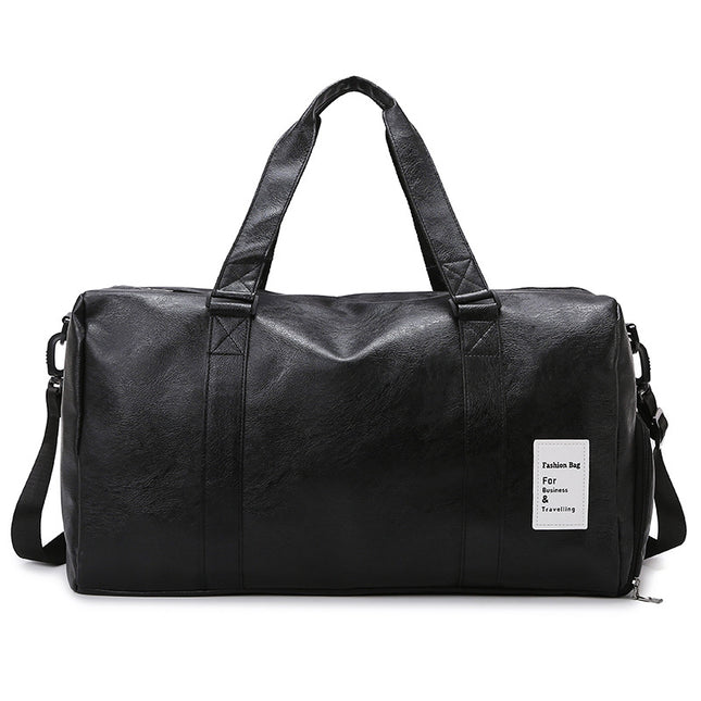 Foreign Trade Hot Sale Short Distance Travel Bag Portable Soft Leather Dry and Wet Separate Gym Bag Independent Shoe Warehouse Luggage Bag Printed logo