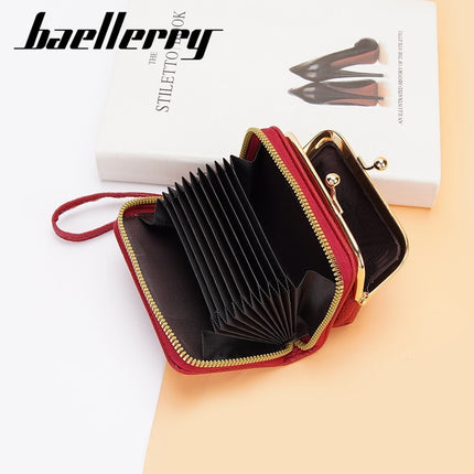 Baellerry New Women's Coin Purse Japanese Style Lychee Pattern Zipper Organ Mini Small Bag Wholesale Card Holder