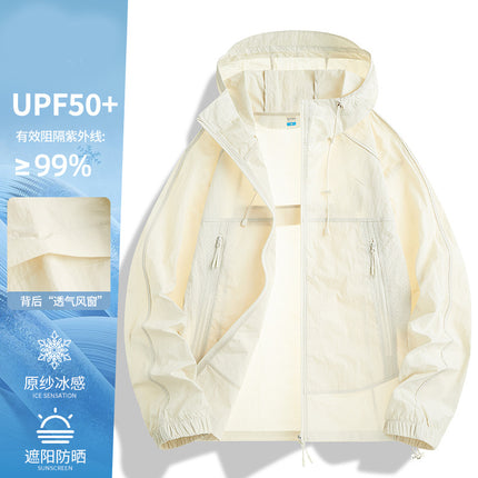 Woodpecker upf50 ice silk sunscreen clothing women's 2025 new summer outdoor loose thin assault coat